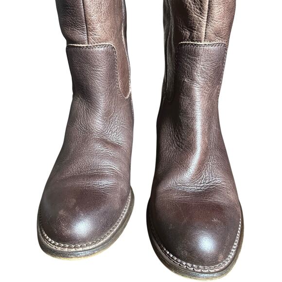 Franco Sarto Haleen Brown Leather Wide Calf Over-the-Knee Size 7.5M WC - Picture 4 of 14